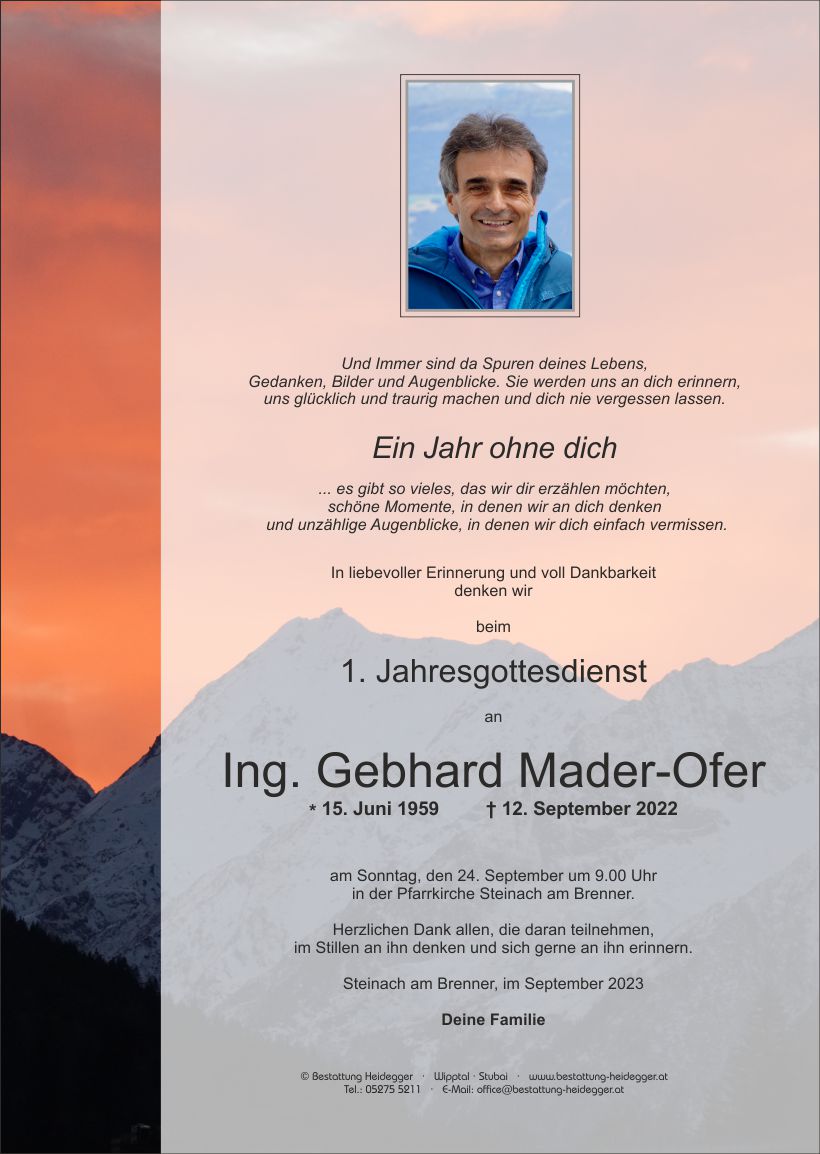 Gebhard Mader-Ofer